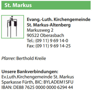 Auszug aus Gemeindebrief