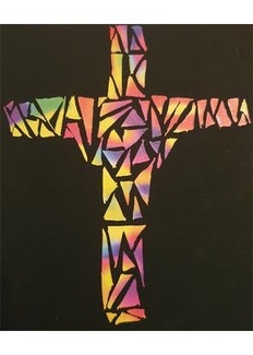 Das Kreuz als Plus– und Hoffnungszeichen. Kreativarbeit von Ute Stürner