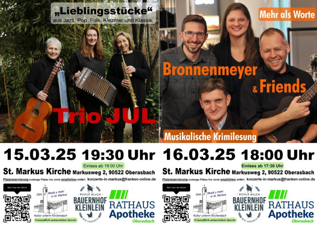 (Eine Rückschau auf die Konzerte am 15. und 16. 03.25)