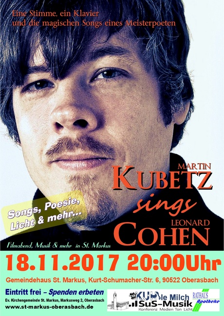 Kubetz sings Cohen